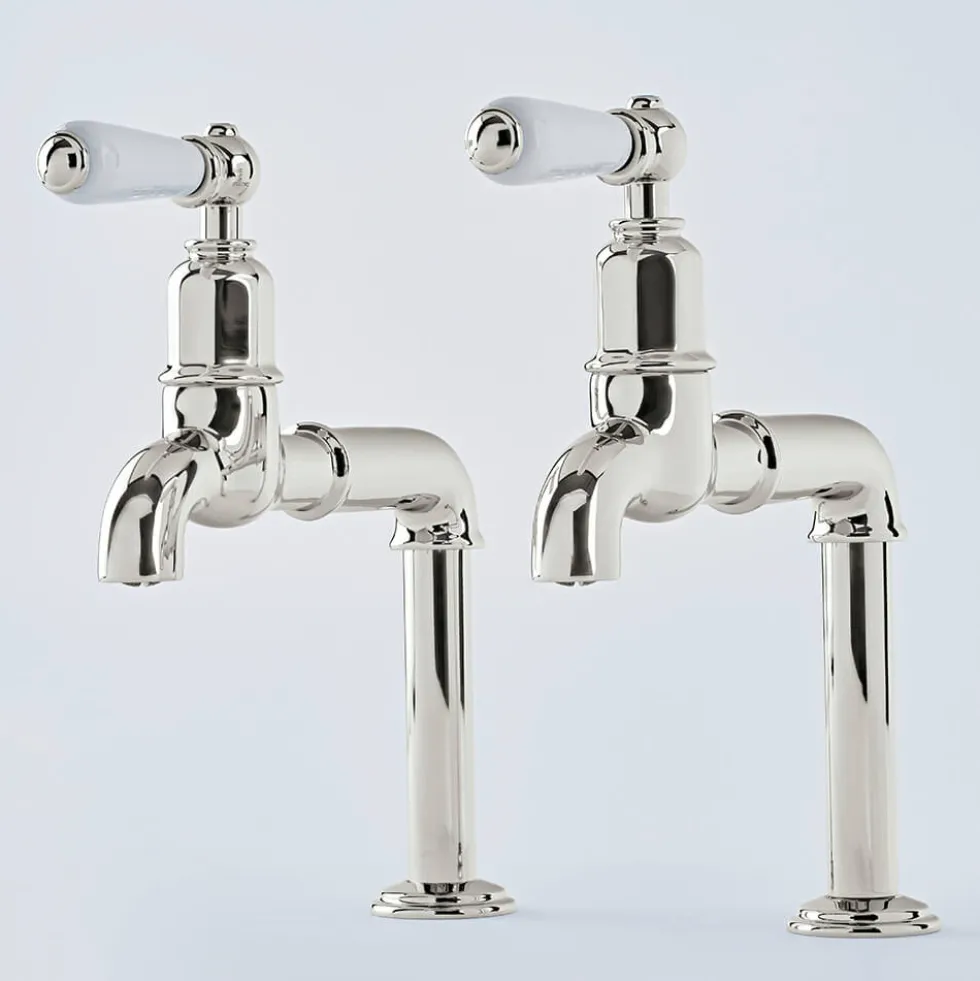 Perrin & Rowe Ionian Lever Deck Mounted Bibcocks (Pair)