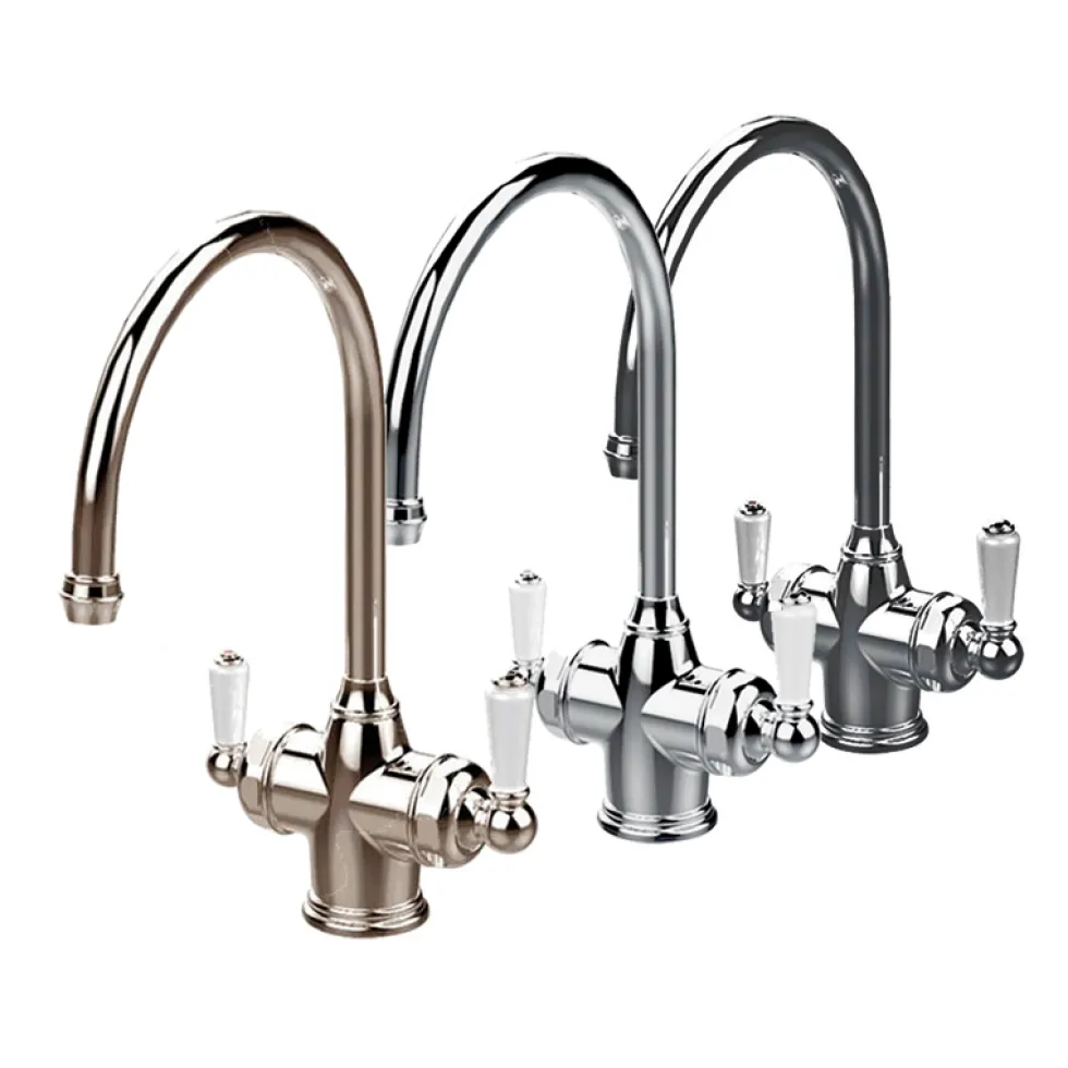 Perrin & Rowe Phoenician C Spout 3-in-1 Instant Hot Water Mixer Tap