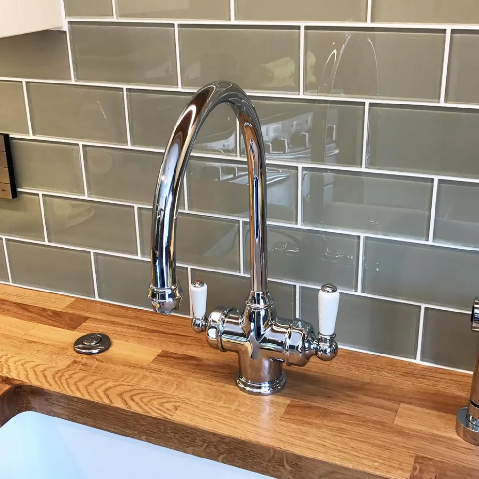 Perrin & Rowe Phoenician C Spout 3-in-1 Instant Hot Water Mixer Tap