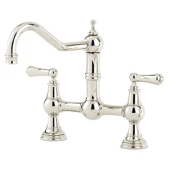 Perrin & Rowe Provence 2 Hole Bridge Sink Mixer with Lever Handles