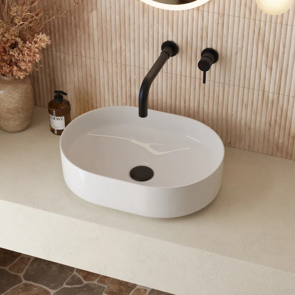 Poppy Oval Countertop Basin - 505 x 375mm