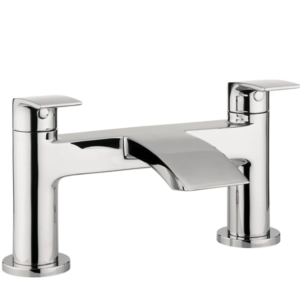 Proflow Tiera Basin Mixer with Clicker Waste & Bath Filler Value Pack
