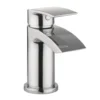 Proflow Tiera Small Waterfall Basin Mixer with Clicker Waste