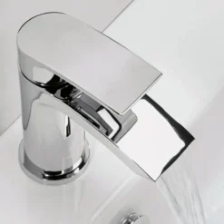 Proflow Tiera Waterfall Basin Mixer with Clicker Waste