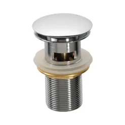 Pura Bloque Single Lever Basin Mixer with Clicker Waste