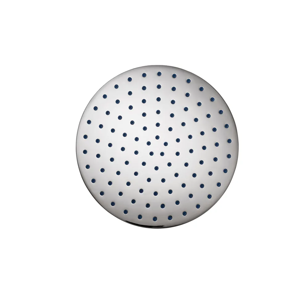 Pura Deluxe 200mm Round Brass Shower Head with Swivel Joint