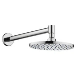 Pura Deluxe 250mm Round Brass Shower Head with Swivel Joint