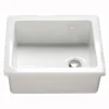 RAK Gourmet Laboratory White Ceramic Single Bowl Sink - 460mm x 365mm