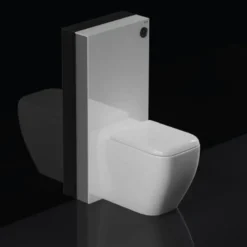 RAK Obelisk Glass Cabinet Cistern Frame for Back to Wall Toilets - Alpine White