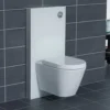 RAK Obelisk Glass Cabinet Cistern Frame for Wall Hung Toilets - Alpine White