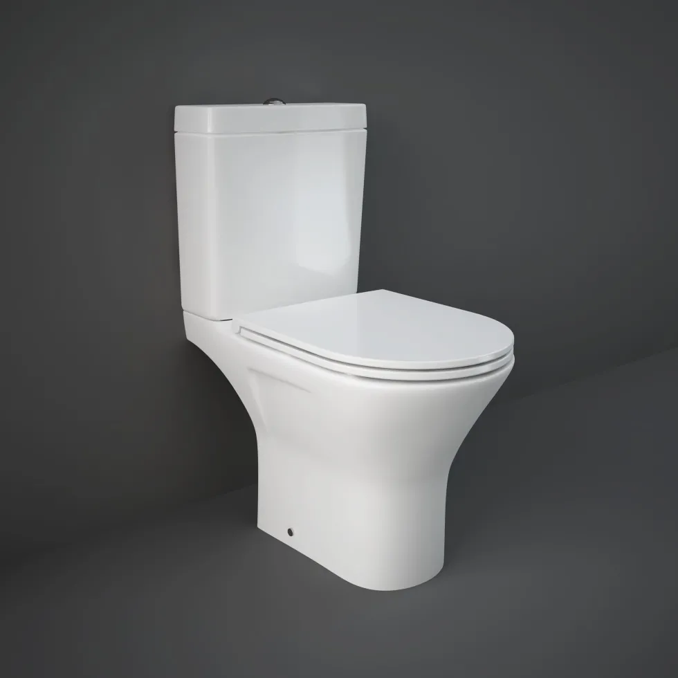 RAK Resort Mini Rimless Close Coupled Toilet & Soft Close Seat