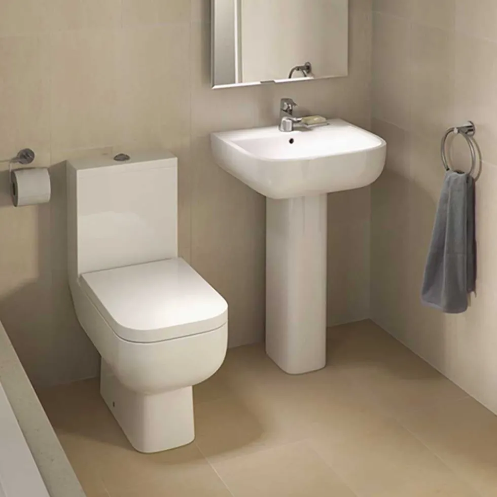 RAK Series 600 1 Tap Hole Basin with Full Pedestal 520mm