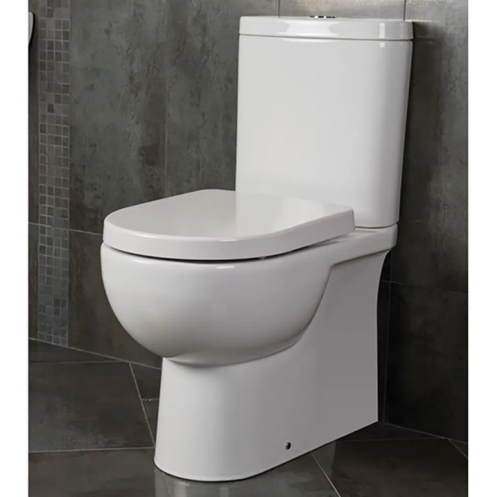 RAK Tonique Close Coupled Fully Back to Wall Toilet & Soft Close Seat