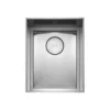 Rangemaster Baseline 1 Bowl Undermount Polished Stainless Steel Sink & Waste -  360 x 460mm           