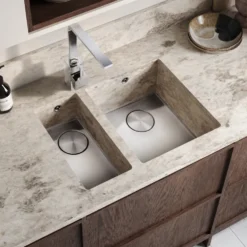 Rangemaster Baseline 1 Bowl Undermount Polished Stainless Steel Sink & Waste -  360 x 460mm           