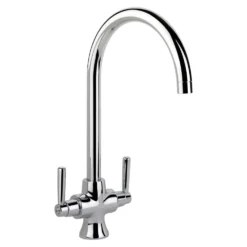 Rangemaster Cruciform Twin Lever Monobloc Kitchen Mixer Tap