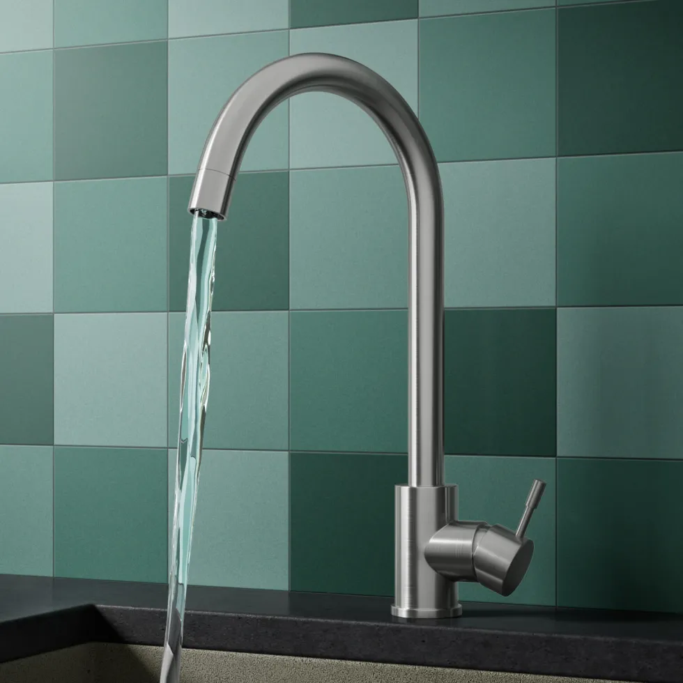 Rangemaster Glendale Single Bowl Stainless Steel Kitchen Sink & Vellamo Revolve Monobloc Mixer Tap