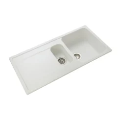 Rangemaster Loa 1.5 Bowl Igneous Granite Kitchen Sink with Reversible Drainer & Waste Kit - 1000 x 500mm