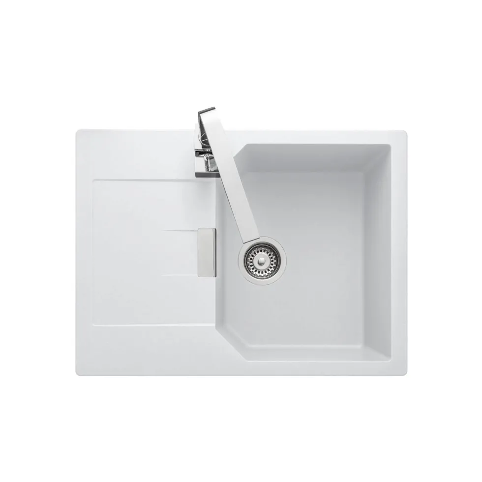 Rangemaster Mayon Ultra Compact 1 Bowl Igneous Granite Kitchen sink & Waste Kit with Reversible Drainer - 690 x 510mm