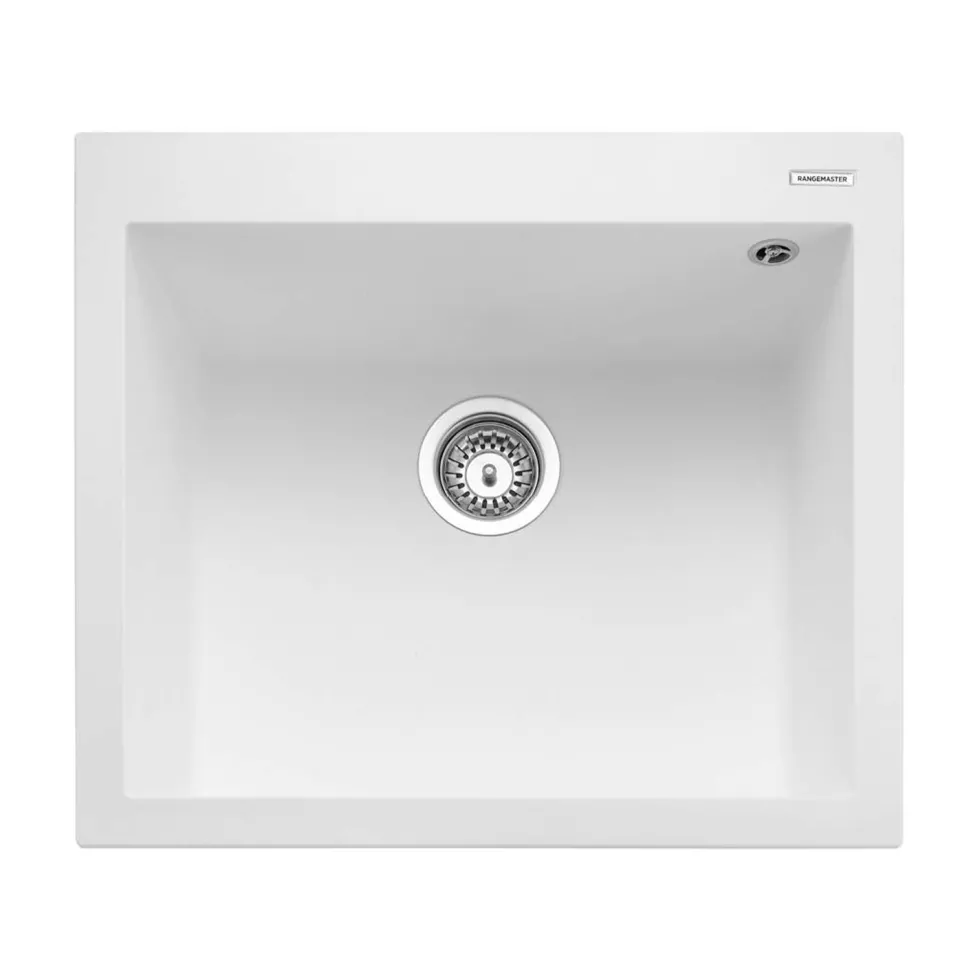 Rangemaster Oridian Inset 1 Bowl Igneous Granite Composite Kitchen Sink & Waste Kit - 570 x 500mm