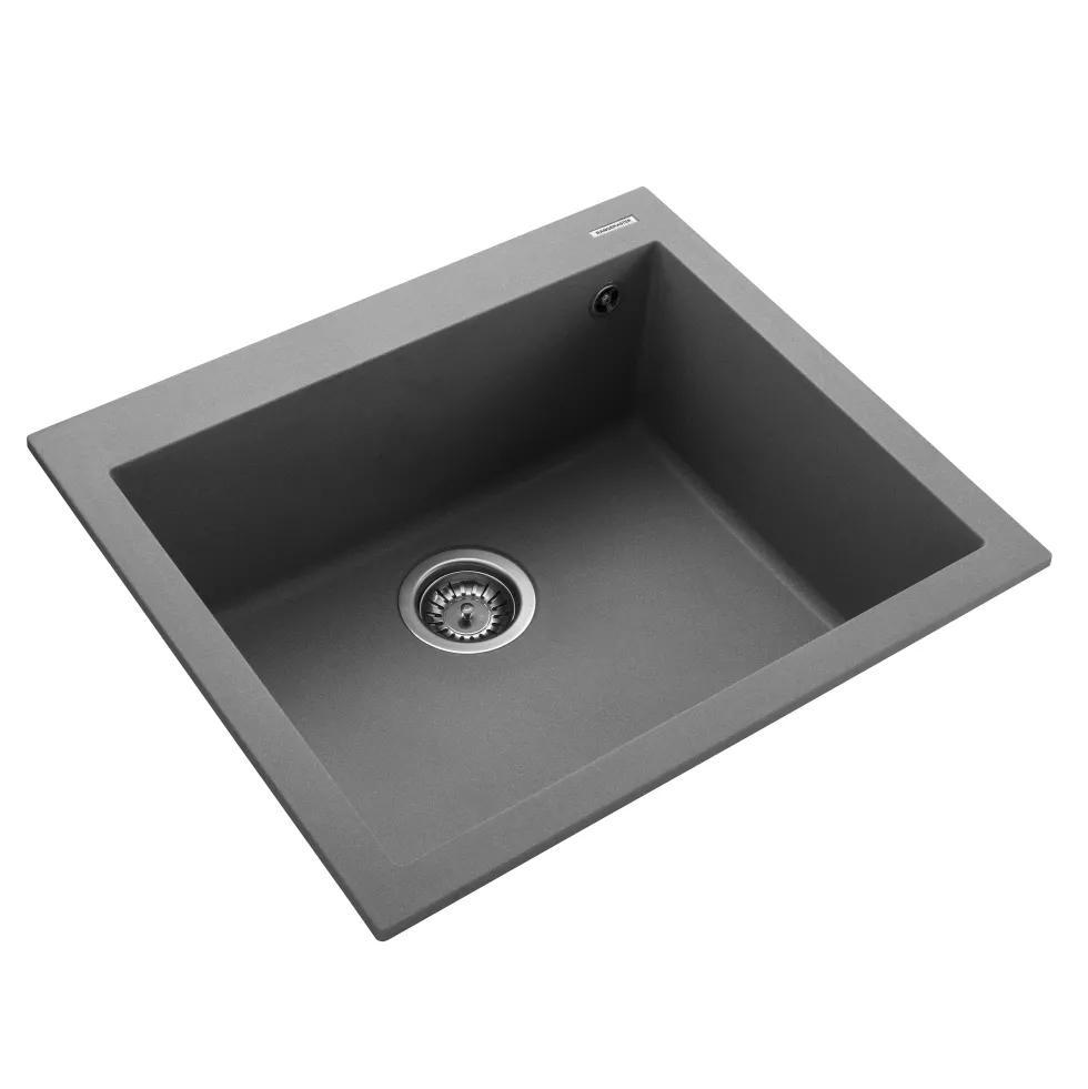 Rangemaster Oridian Inset 1 Bowl Igneous Granite Composite Kitchen Sink & Waste Kit - 570 x 500mm
