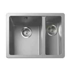 Rangemaster Paragon 1.5 Bowl Igneous Granite Composite Undermount Kitchen Sink & Waste Kit - 550 x 430mm
