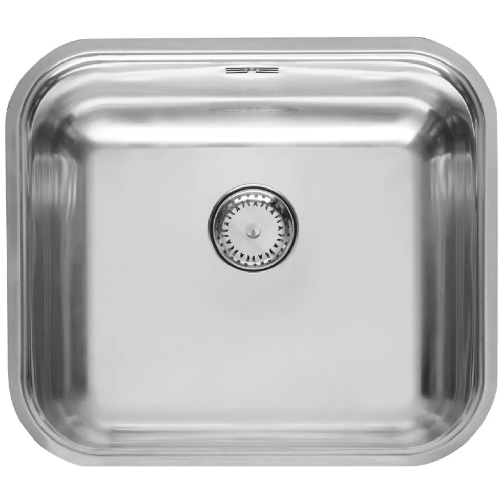 Reginox Colorado Comfort Single Bowl Stainless Steel Sink & Waste - 445 x 393mm