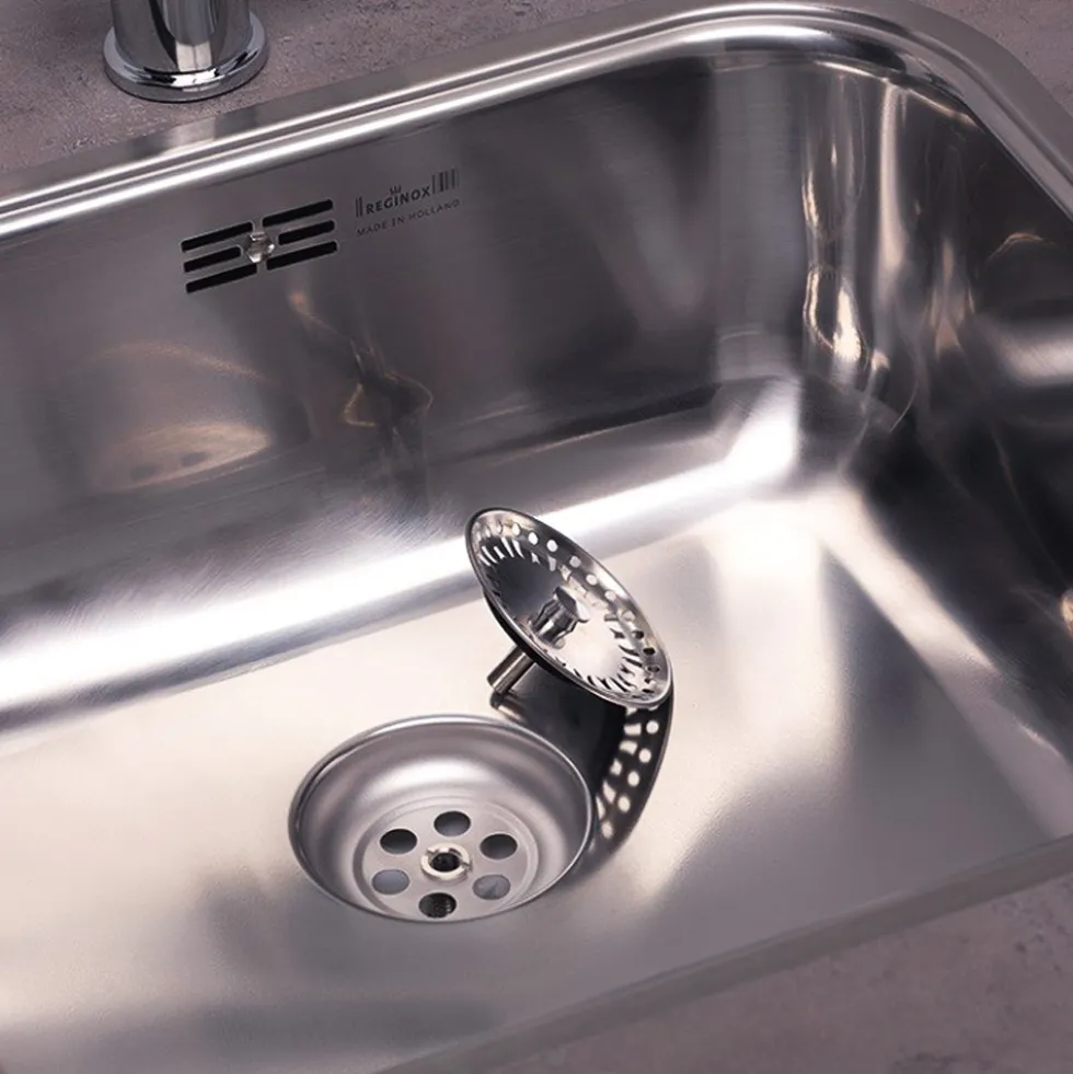 Reginox Colorado Comfort Single Bowl Stainless Steel Sink & Waste - 445 x 393mm