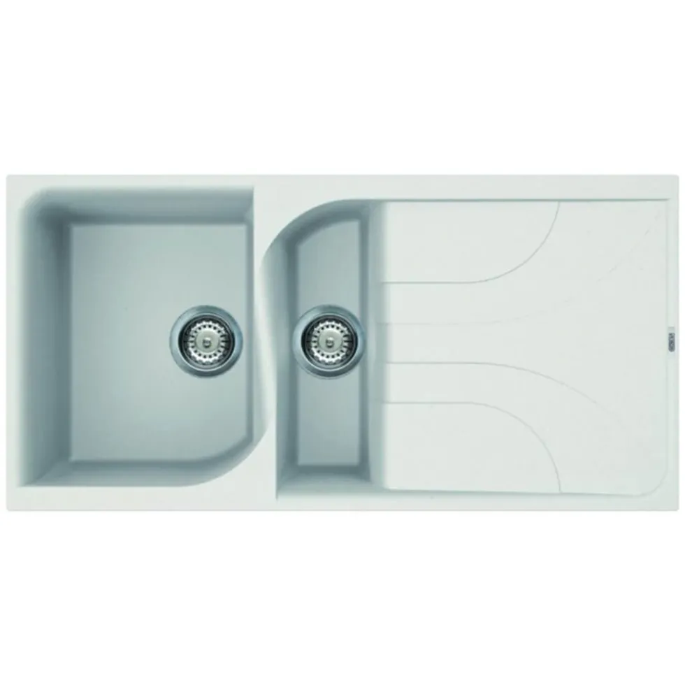 Reginox Ego 1.5 Bowl Composite Kitchen Sink with Reversible Drainer & Waste Kit - 1000 x 500mm
