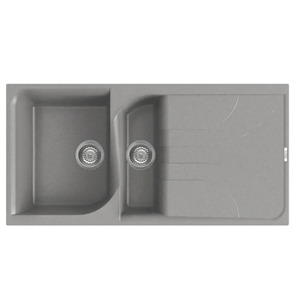 Reginox Ego 1.5 Bowl Composite Kitchen Sink with Reversible Drainer & Waste Kit - 1000 x 500mm