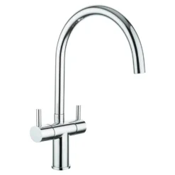 Reginox Ego Titanium Spek Granite Composite 1.5 Bowl Kitchen Sink & Vellamo Caspian Mono Mixer Tap