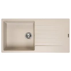 Reginox Harlem 1 Bowl Granite Composite Kitchen Sink & Waste Kit - 1000 x 500mm