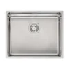 Reginox Houston 50x40 Single Bowl Stainless Steel Inset / Undermount Kitchen Sink & Waste Kit - 540 x 440mm