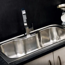 Reginox Jumbo Large Single Bowl Stainless Steel Inset Kitchen Sink & Waste - 860 x 510mm