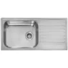 Reginox Minister 10 Reversible Single Bowl Stainless Steel Inset Kitchen Sink & Waste - 1000 x 500mm