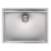 Reginox New Jersey Accessible Shallow Single Bowl Stainless Steel Inset / Undermount Kitchen Sink & Waste Kit - 540 x 410mm