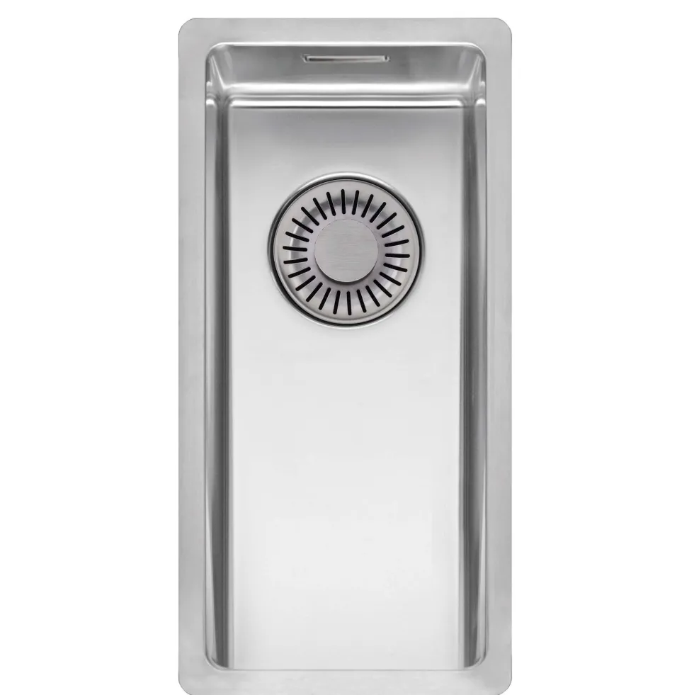 Reginox New York 0.5 Bowl Undermount or Inset Stainless Steel Kitchen Sink & Integrated Waste - 220 x 440mm