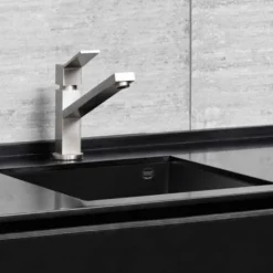Reginox Quadra Compact Single Bowl Granite Composite Undermount Kitchen sink & Waste Kit - 380 x 440mm