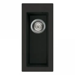 Reginox Quadra Half Bowl Granite Composite Undermount Kitchen Sink & Waste Kit - 200 x 440mm