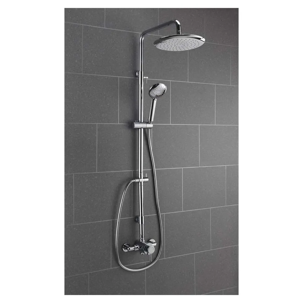 Sagittarius Ergo Lever Fully Adjustable Thermostatic Valve And Rigid Riser Kit