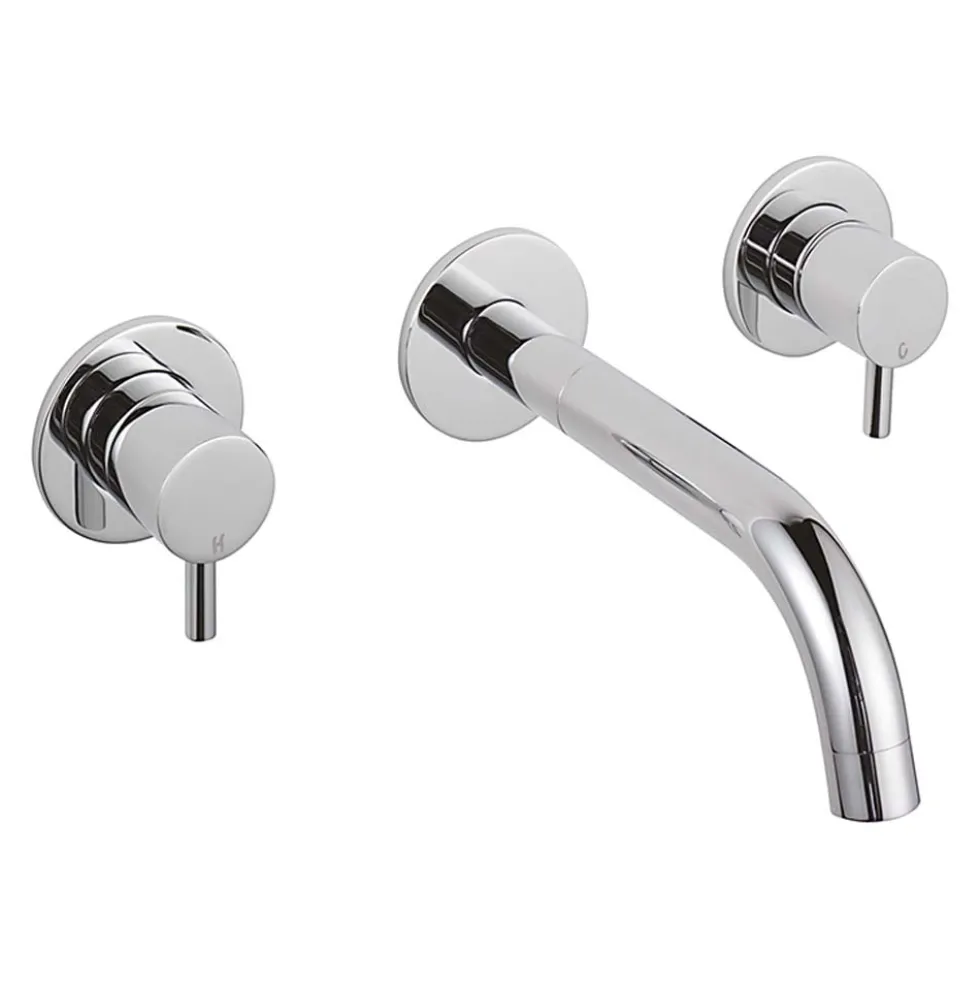 Sagittarius Ergo Wall Mounted 3 Hole Basin Mixer