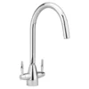 Sagittarius Forme Twin Lever Monobloc Mixer Tap