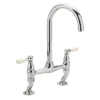 Sagittarius Kensington Lever Bridge Mixer Tap - Chrome