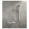 Sagittarius Luvio Cube Exposed Thermostatic Shower Valve and Slide Rail Kit