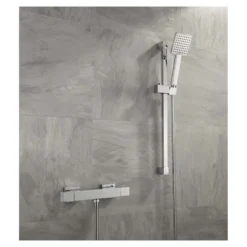 Sagittarius Luvio Cube Exposed Thermostatic Shower Valve and Slide Rail Kit