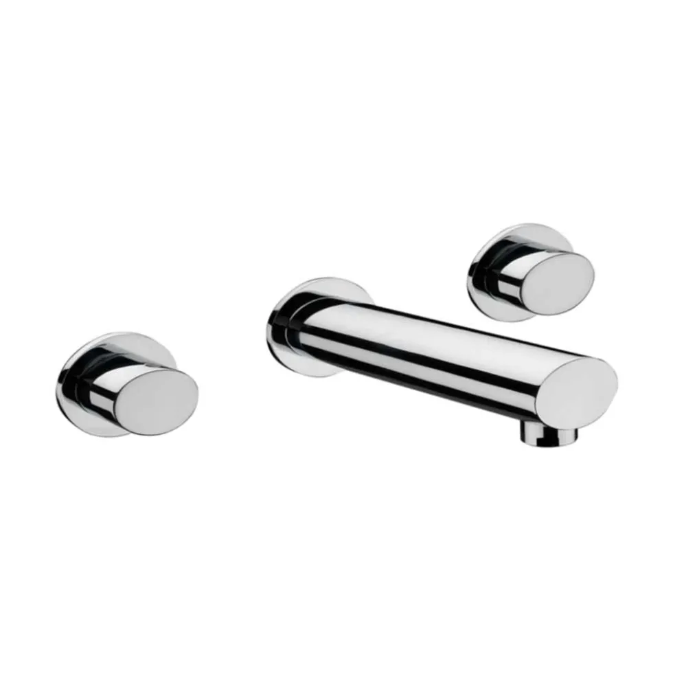 Sagittarius Oveta 3 Hole Wall Mounted Bath Mixer