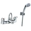 Sagittarius Prestige Twin Lever Bath Shower Mixer with Hose Handset and Wall Bracket