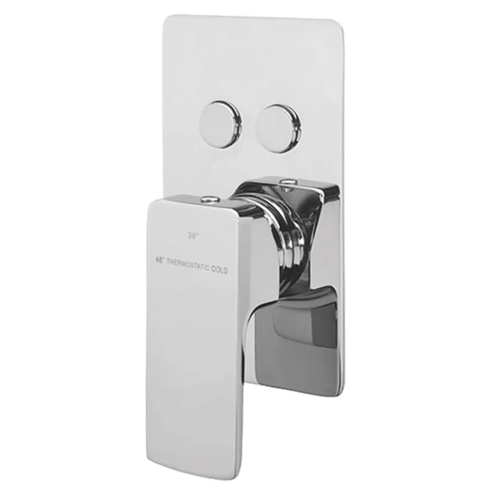 Sagittarius Ravenna 2 Outlet Concealed Thermostatic Push Button Shower Valve