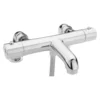 Sagittarius Xanda Exposed Thermostatic Bath Shower Mixer with Integrated Spout