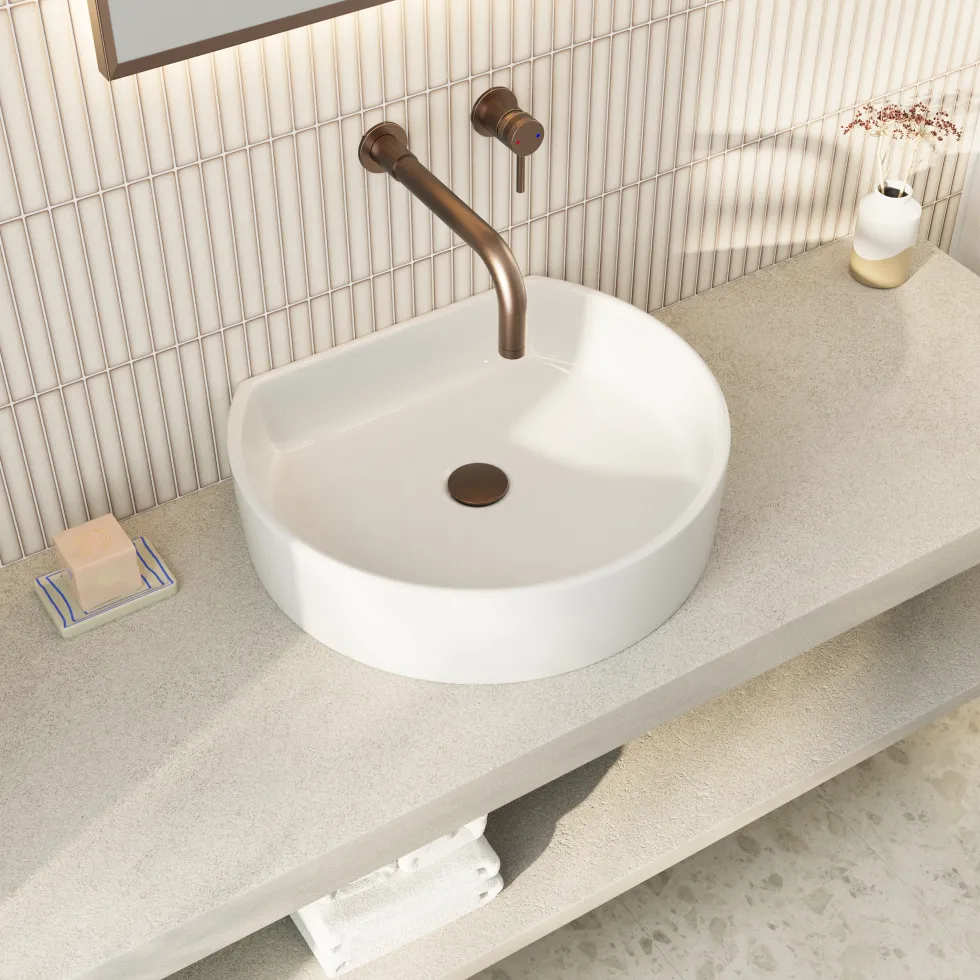 Segment Semi-Circle Countertop Basin - 405 x 350mm